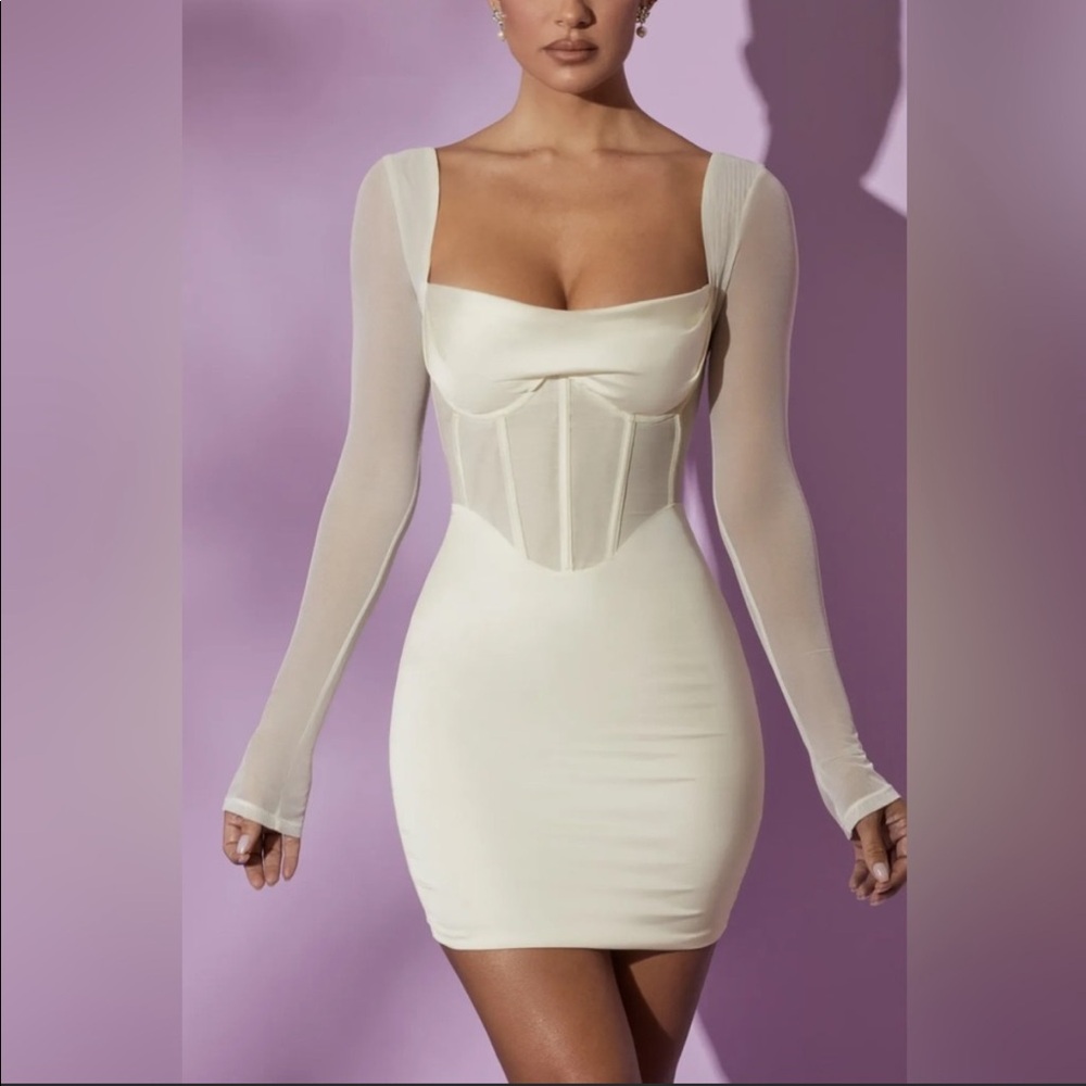 white oh polly mini dress